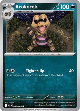 Krokorok (061/086) [Scarlet & Violet: Black Bolt] Reverse Holofoil