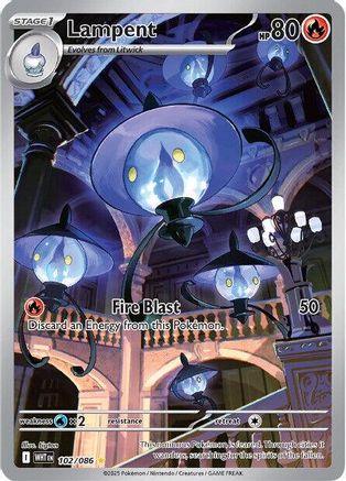 Lampent 101/086  - Holofoil SV Black Bolt - Illustration Rare
