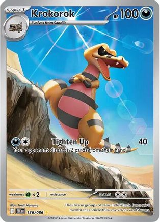 Krokorok (142/086) [Scarlet & Violet: Black Bolt]