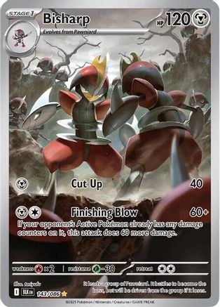 Bisharp 148/086  - Holofoil SV Black Bolt - Illustration Rare