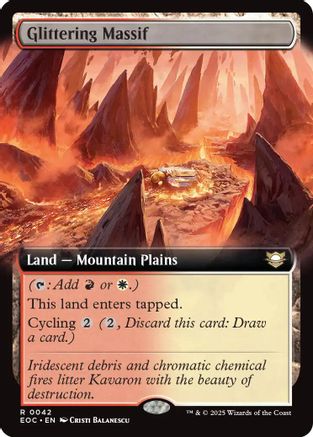 Glittering Massif (Extended Art)  [Commander: Edge of Eternities]