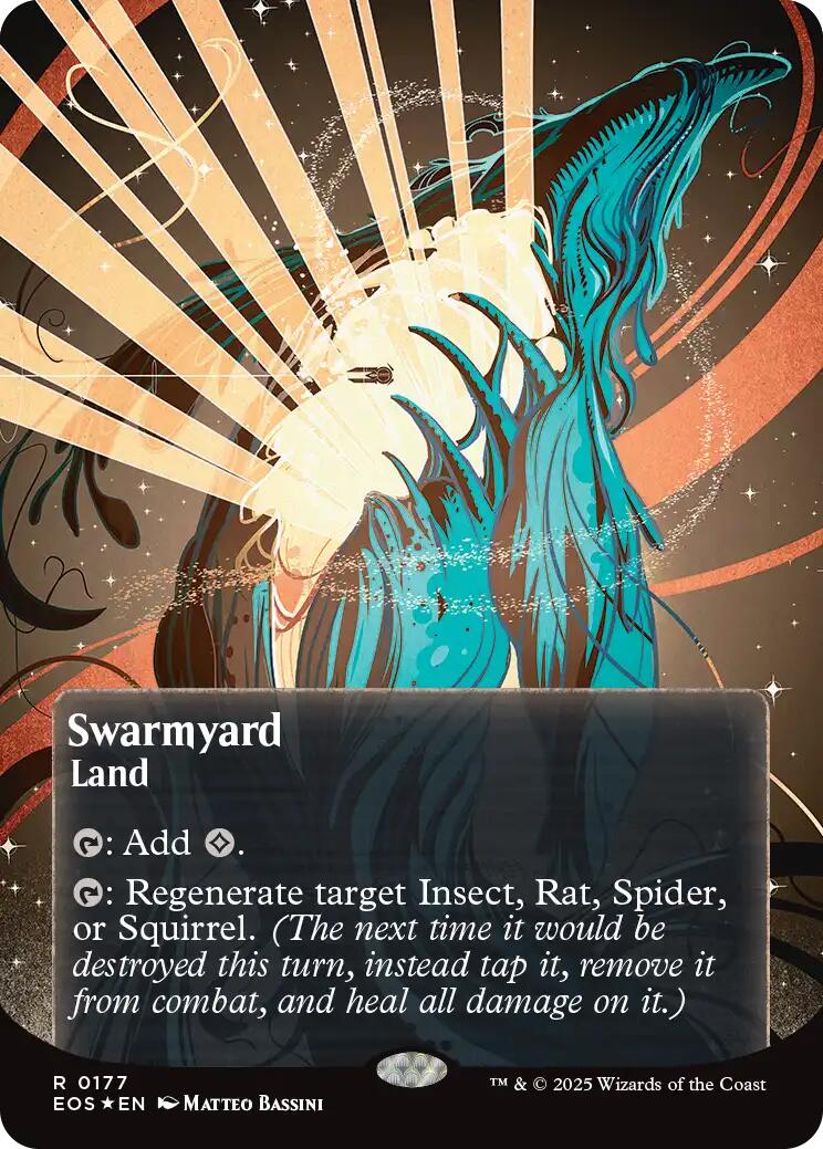 Stripe Mine (0087) (Borderless) (Galaxy Foil) [Edge of Eternities: Stellar Sights]