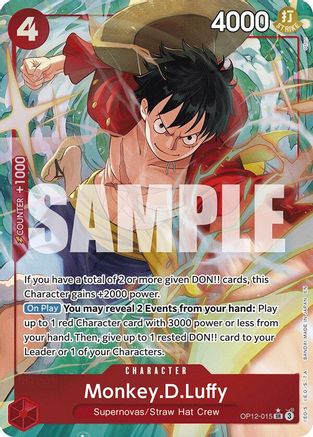 Monkey.D.Luffy (Alternate Art) (OP12-015) - [Legacy of the Master] Foil
