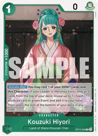 Kouzuki Hiyori (OP12-028) - [Legacy of the Master] Foil