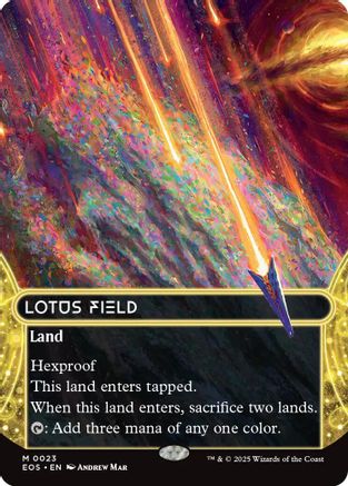 Lotus Field (0023) (Borderless)  [Edge of Eternities: Stellar Sights]