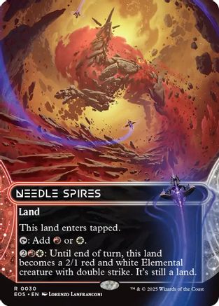 Needle Spires (0030) (Borderless)  [Edge of Eternities: Stellar Sights] Foil
