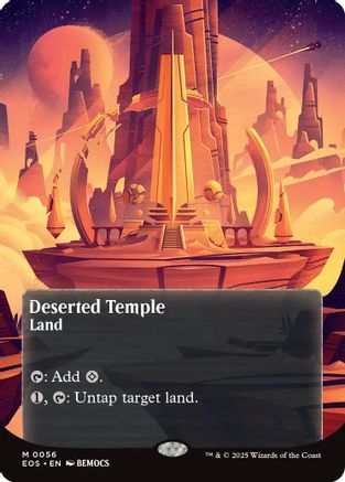 Deserted Temple (0056) (Borderless)  [Edge of Eternities: Stellar Sights] Foil