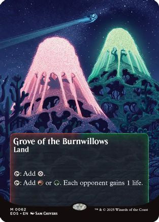 Grove of the Burnwillows (0062) (Borderless)  [Edge of Eternities: Stellar Sights] Foil
