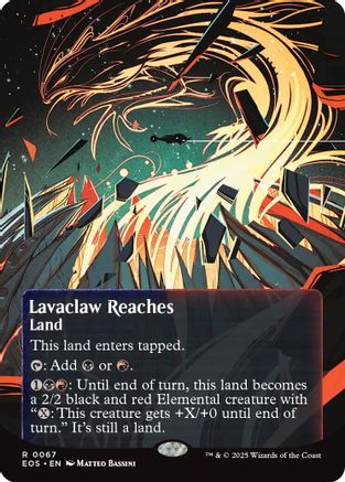 Lavaclaw Reaches (0067) (Borderless)  [Edge of Eternities: Stellar Sights]