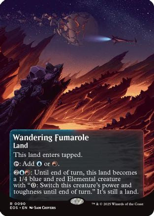Wandering Fumarole (0090) (Borderless)  [Edge of Eternities: Stellar Sights]