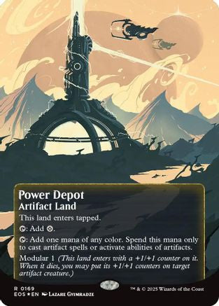 Power Depot (0169) (Borderless) (Galaxy Foil)  [Edge of Eternities: Stellar Sights] Foil