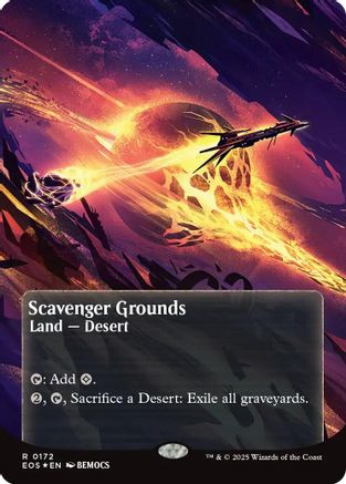 Scavenger Grounds (0172) (Borderless) (Galaxy Foil)  [Edge of Eternities: Stellar Sights] Foil