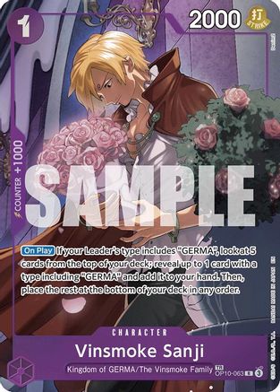 Vinsmoke Sanji (TR) (OP10-063) - [Legacy of the Master] Foil
