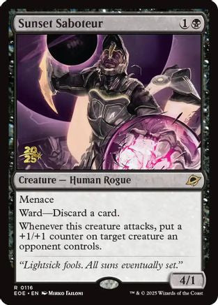 Sunset Saboteur  [Prerelease Cards] Foil