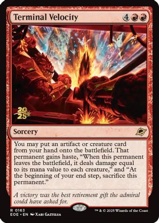 Terminal Velocity  [Prerelease Cards] Foil