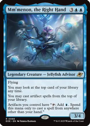 Mm'menon, the Right Hand  [Promo Pack: Edge of Eternities] Foil