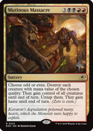 Mutinous Massacre  [Promo Pack: Edge of Eternities] Foil