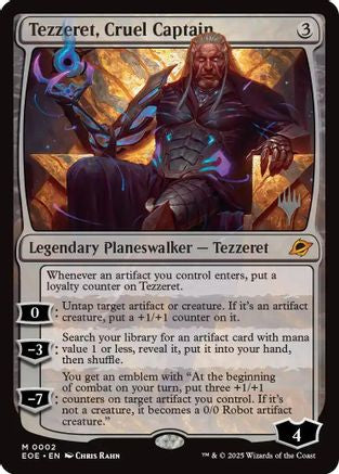 Tezzeret, Cruel Captain  [Promo Pack: Edge of Eternities] Foil