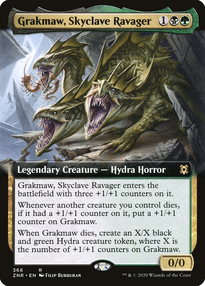 Grakmaw, Skyclave Ravager (Extended Art) [Zendikar Rising] Foil