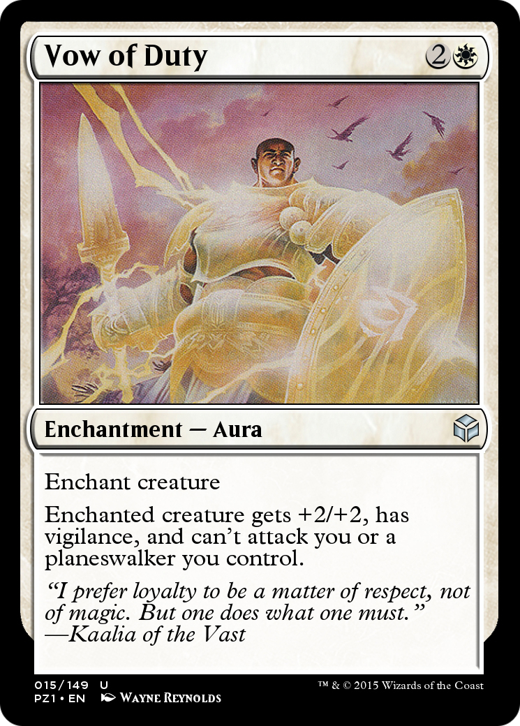 Vow of Duty  [Legendary Cube Prize Pack] Foil