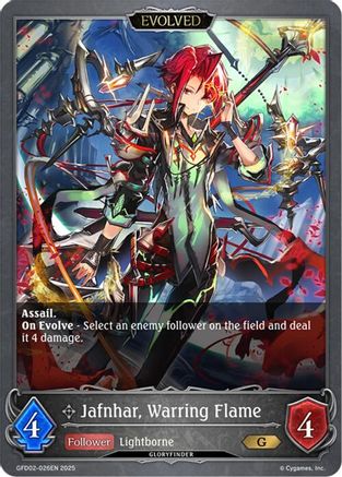 Jafnhar, Warring Flame (Evolved)