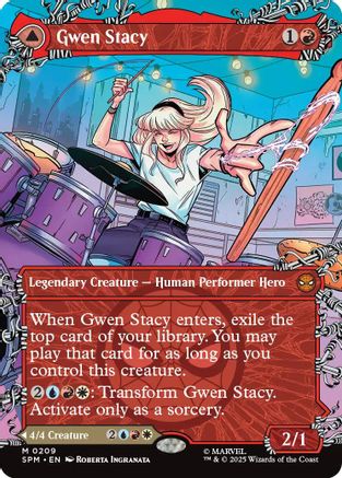 Gwen Stacy (0209) (Borderless)  [Marvel's Spider-Man] Foil