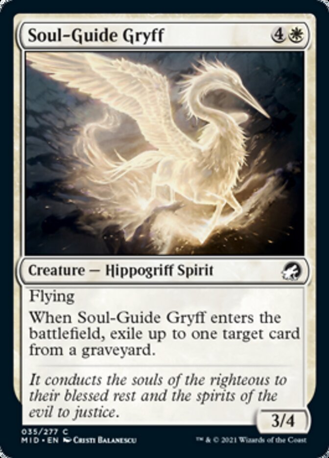 Soul-Guide Gryff [Innistrad: Midnight Hunt] Foil