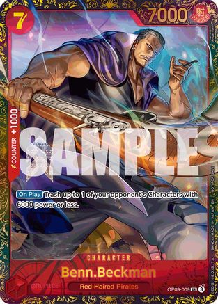 Benn.Beckman (Championship 25-26 Offline Regionals Season 2) (OP09-009) - [One Piece Promotion Cards] Foil