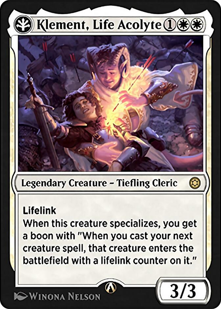 Klement, Life Acolyte  [Alchemy Horizons: Baldur's Gate]