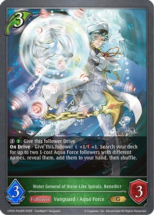 Water General of Wave-Like Spirals, Benedict - P04EN (Foil)