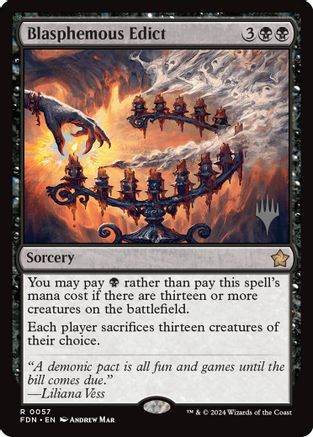Blasphemous Edict  [Promo Pack: Edge of Eternities]
