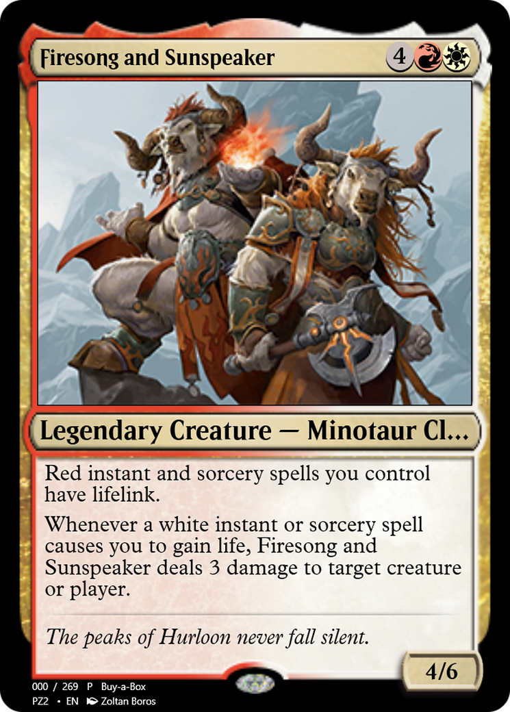 Firesong and Sunspeaker  [Treasure Chest] Foil
