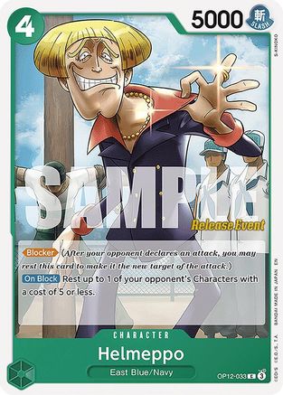 Helmeppo (OP12-033) - [Legacy of the Master Release Event Cards]