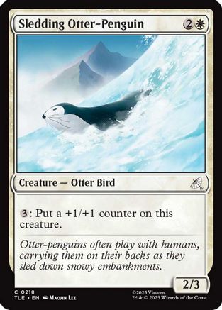 Sledding Otter-Penguin  [Avatar: The Last Airbender: Eternal-Legal] Foil