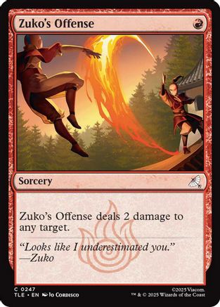 Zuko's Offense  [Avatar: The Last Airbender: Eternal-Legal] Foil