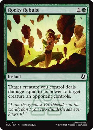 Rocky Rebuke  [Avatar: The Last Airbender] Foil