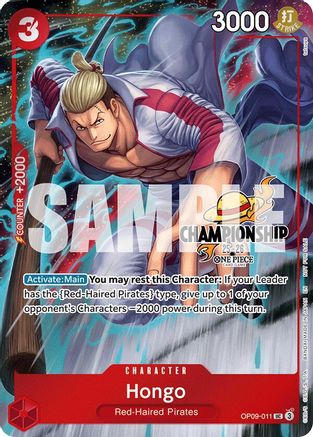 Hongo (CS 25-26 Celebration Pack) (OP09-011) - [One Piece Promotion Cards] Foil