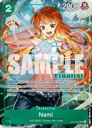 Nami (CS 25-26 Finalist Card Set 1) (OP10-033) - [One Piece Promotion Cards] Foil