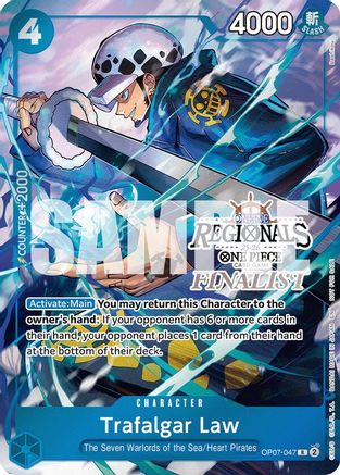 Trafalgar Law (Online Regional Finalist Card Set 2025 Vol.2) (OP07-047) - [One Piece Promotion Cards] Foil