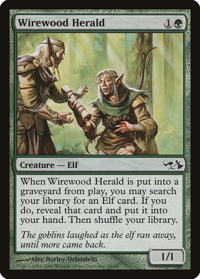 Wirewood Herald [Duel Decks: Elves vs. Goblins] Foil