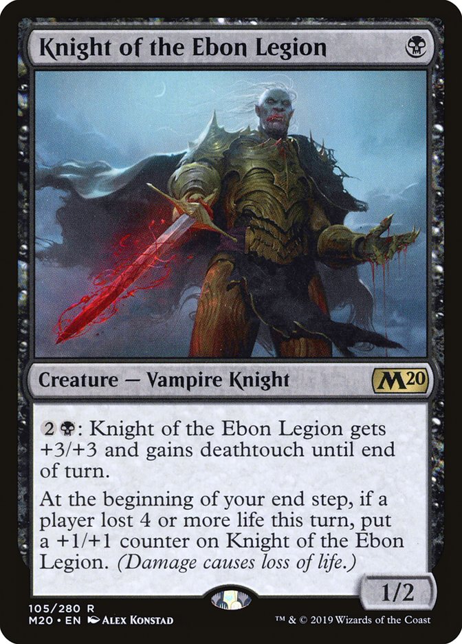 Knight of the Ebon Legion [Core Set 2020] Foil