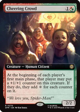 Cheering Crowd (Extended Art)  [Marvel's Spider-Man] Foil