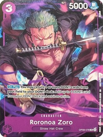 Roronoa Zoro (Welcome Pack Vol. 2) (OP09-076) - [One Piece Promotion Cards]