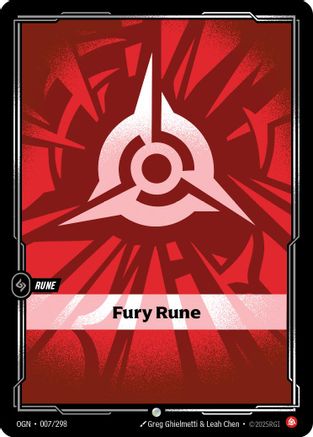 Fury Rune (007/298) - Riftbound - [Origins] Foil