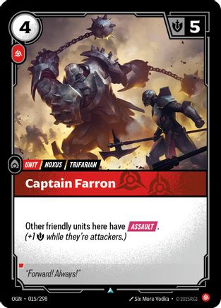 Captain Farron (015/298) - Riftbound - [Origins]