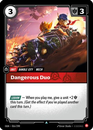 Dangerous Duo (016/298) - Riftbound - [Origins] Foil