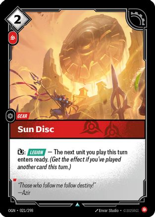 Sun Disc (021/298) - Riftbound - [Origins]