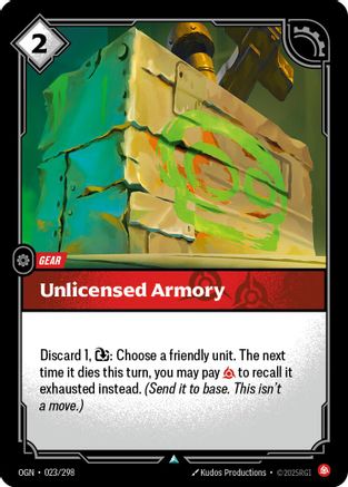 Unlicensed Armory (023/298) - Riftbound - [Origins] Foil