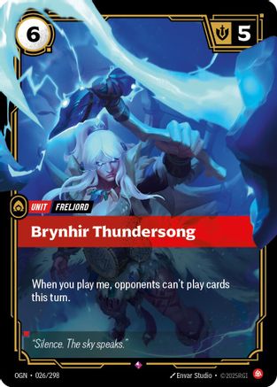 Brynhir Thundersong (026/298) - Riftbound - [Origins] Foil