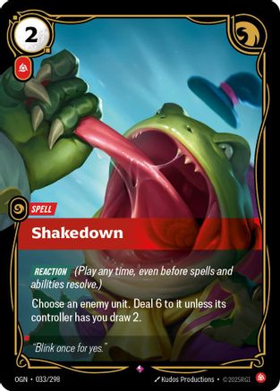 Shakedown (033/298) - Riftbound - [Origins] Foil